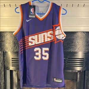 Phoenix Suns Kevin Durant Basketball Jersey Purple Orange Stitched Youth Size XL